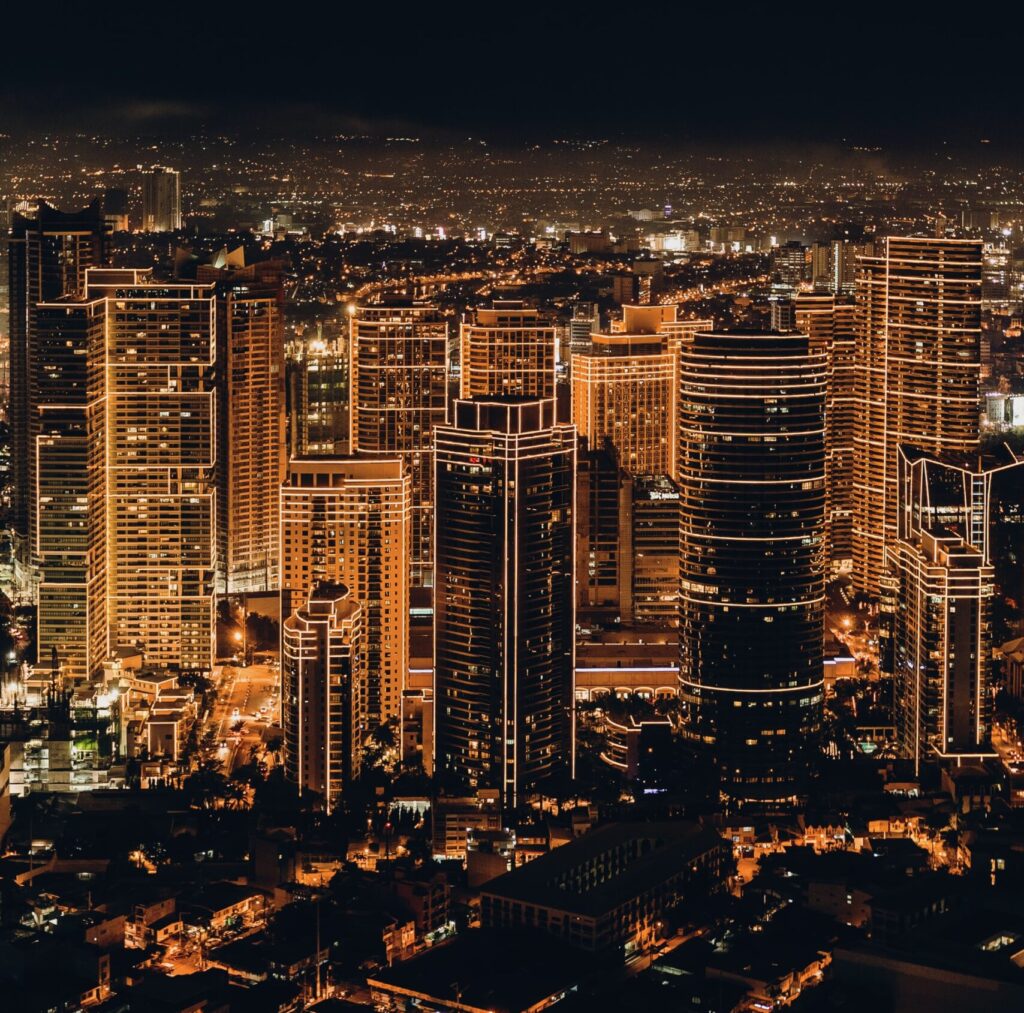 Makati night skyline